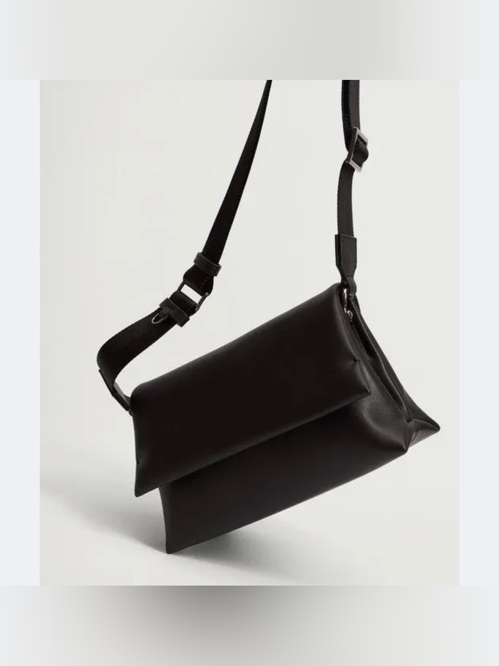 MANGO Byo Black Crossbody Shoulder Bag